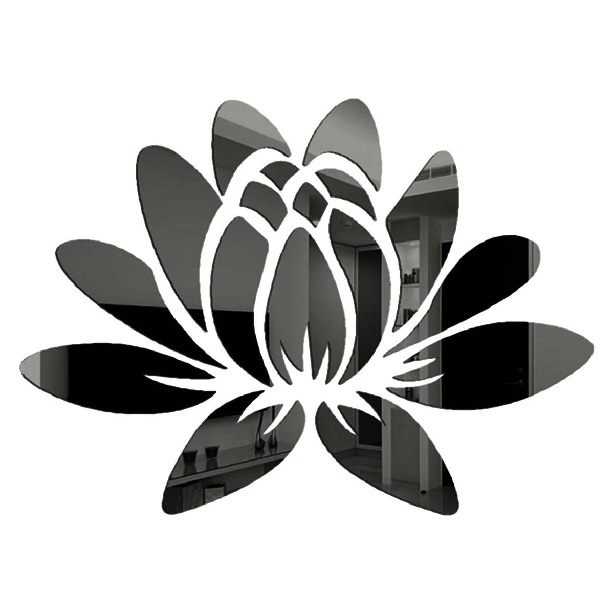 3D Lotus Flower Mirror