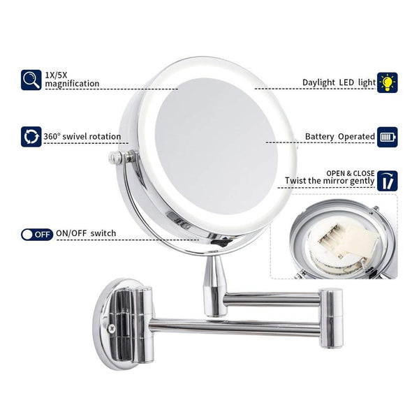 LED Wall Mounted Makeup Mirror