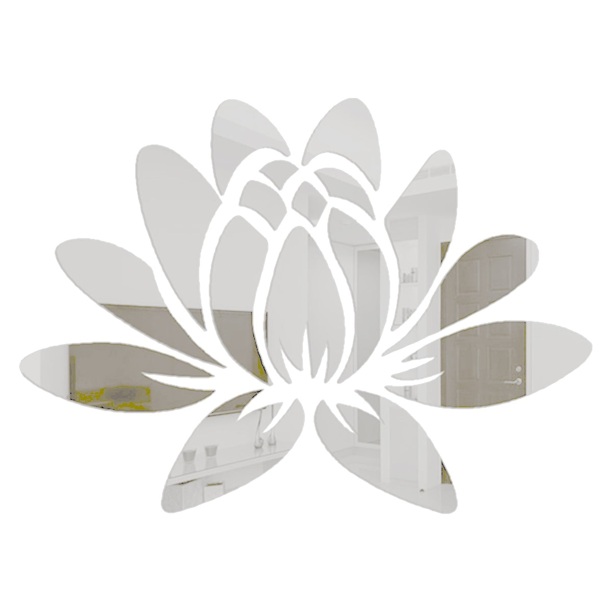 3D Lotus Flower Mirror