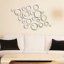 24pcs 3D Mirror Circles Stickers