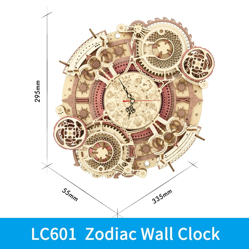 3D Wooden Puzzle Clock