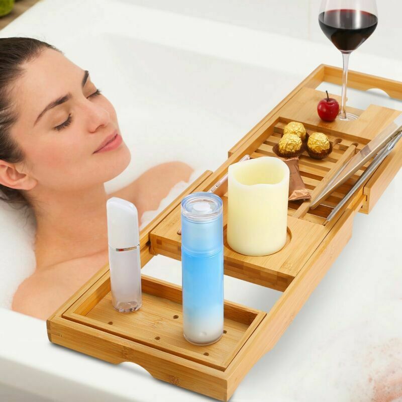 Bamboo Bathtub Caddy