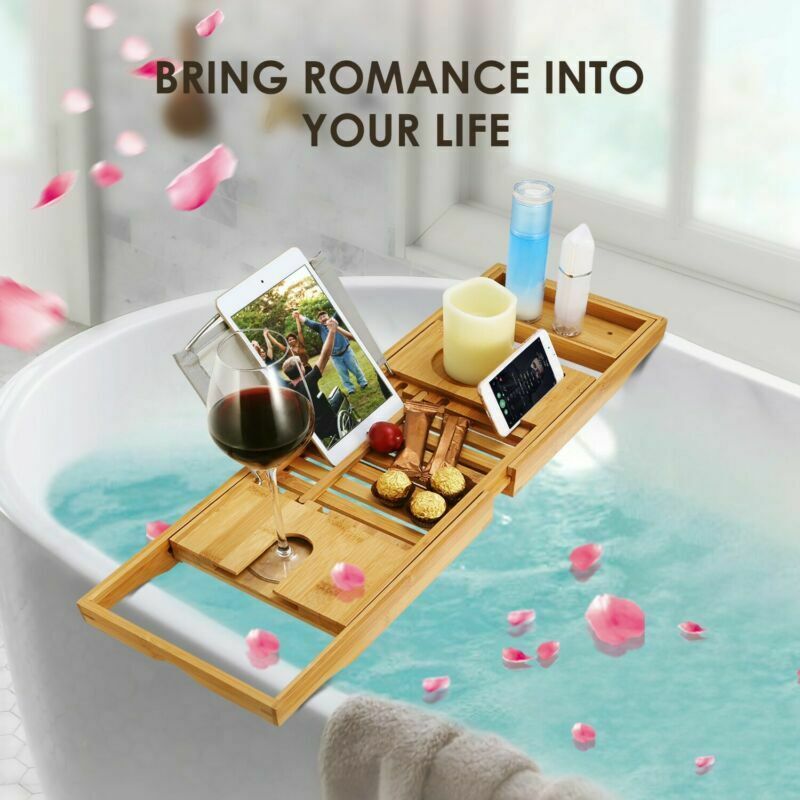 Bamboo Bathtub Caddy