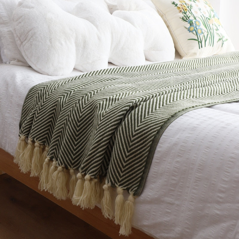Nordic Knitted Blanket