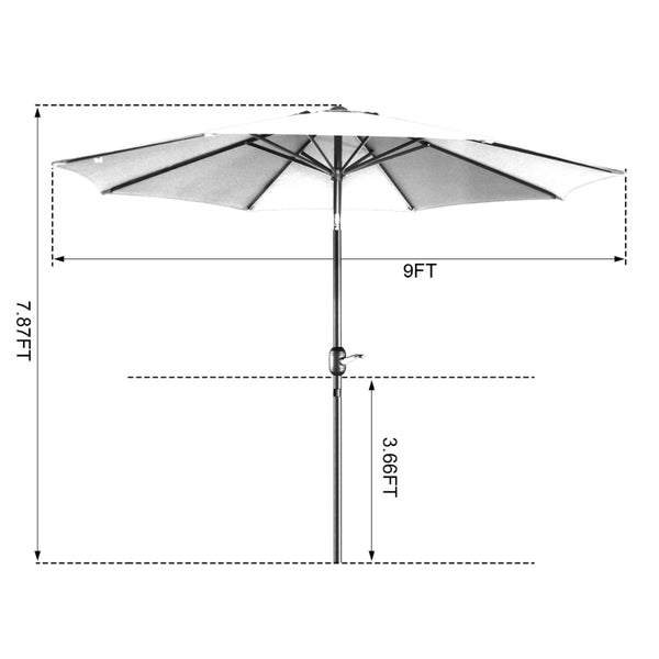 9 FT Patio Umbrella