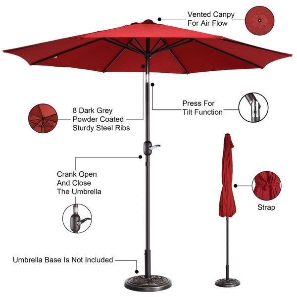 9 FT Patio Umbrella