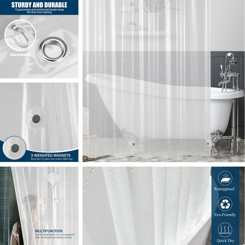 PEVA Waterproof Shower Curtain