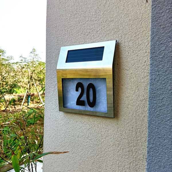 LED House Number Solar Lamp