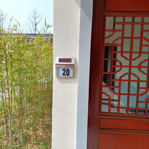 LED House Number Solar Lamp