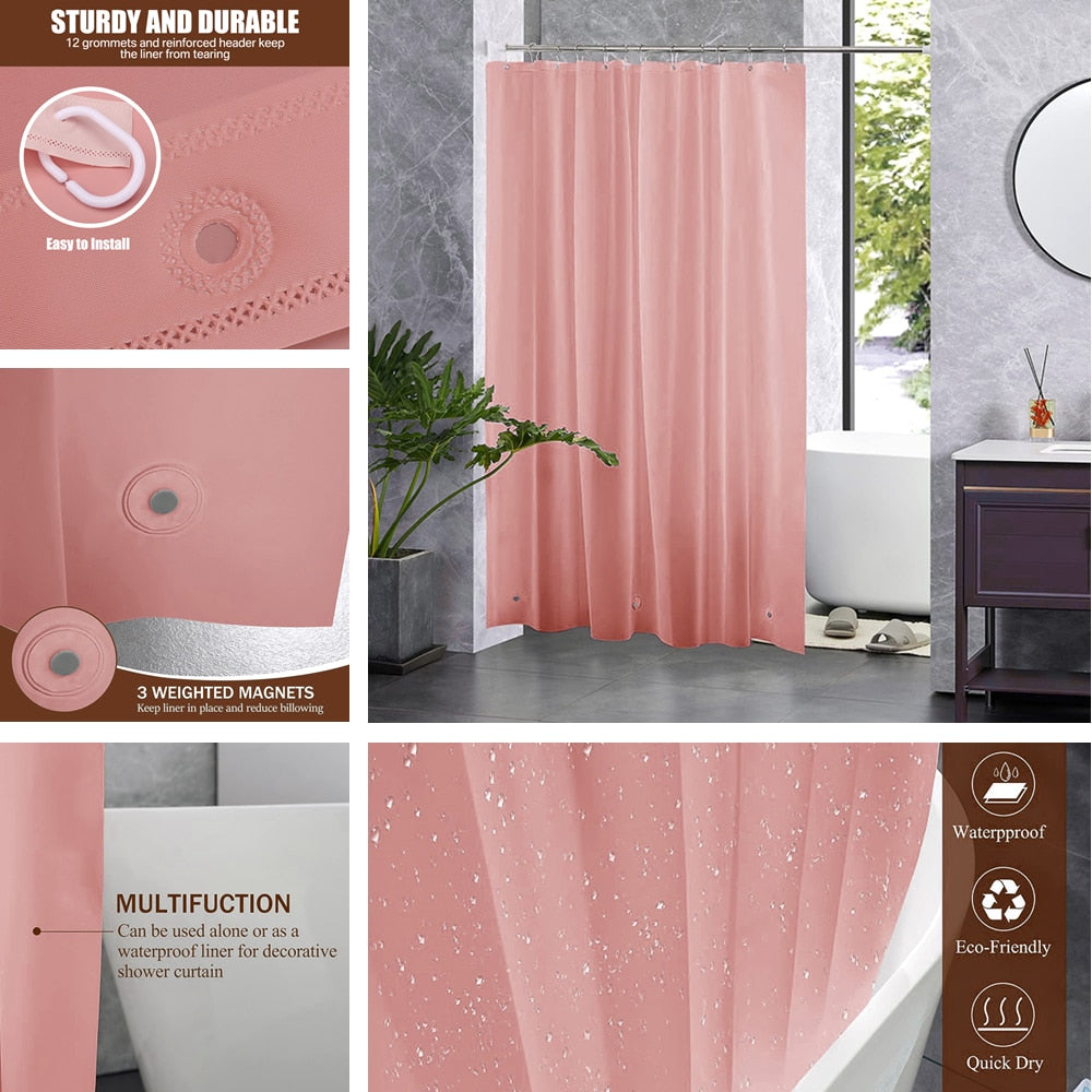 PEVA Waterproof Shower Curtain