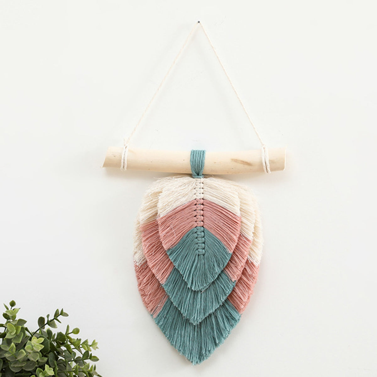 Bohemian Woven Leaf Tapestry